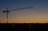 Crane into the sunset
