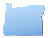 Oregon(USA) map