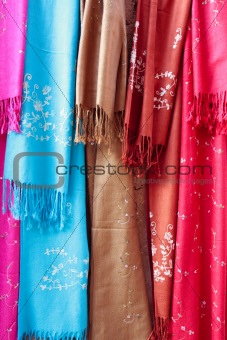 Coloured Cloth and Silk
