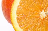 Pperfectly fresh orange, close-up