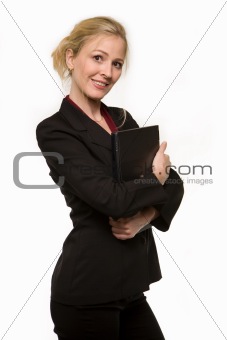 Blond business woman
