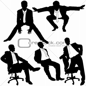Manager in Office - Silhouettes