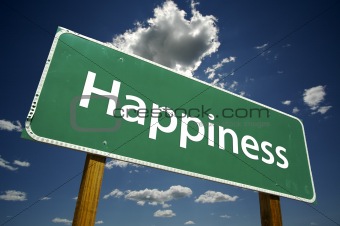 Happiness - Road Sign.