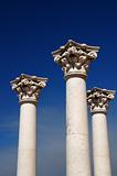 Three greek pillars 