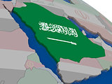 Saudi Arabia with flag