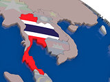 Thailand with flag