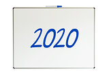 2020, message on whiteboard