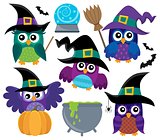 Owl witches theme set 1