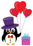 Valentine penguin topic image 1