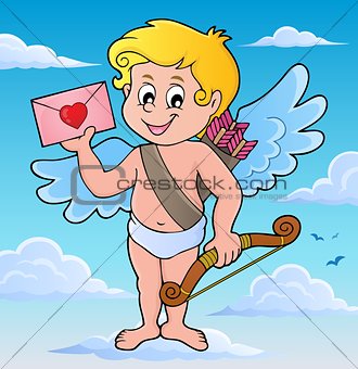 Cupid with envelope theme image 2