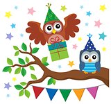 Party owls theme image 3