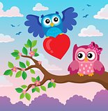Valentine owls theme image 3