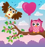 Valentine owls theme image 4