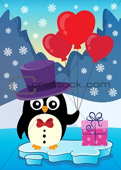 Valentine penguin topic image 3
