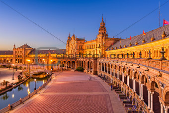 Spanish Square in Seville Spain