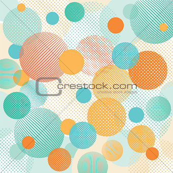 Geometric abstract dots illustration