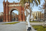 fashion-monger in Barcelona, Spain looking into distance