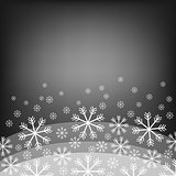 Abstract background with bokeh. Bright snowflake . Christmas design . Vector Illustration. Eps10.
