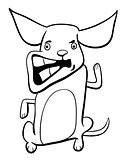 angry puppy coloring page