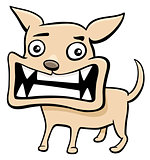 angry puppy cartoon illustration