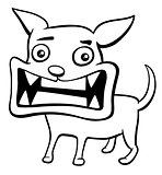 angry puppy coloring page