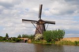 Windmill in Kinderdijk.