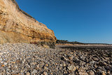Small cliffs on la Pointe du Payre in Vendee (France)