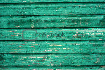 Vintage green wood panel
