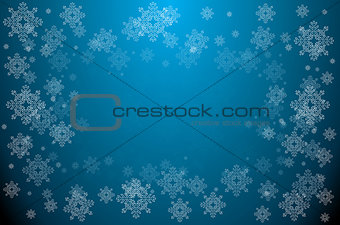 Christmas Card with Snowflakes.
