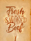 Poster smoked beef craft