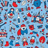 Russia, seamless pattern for your design
