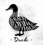 Duck cutting scheme