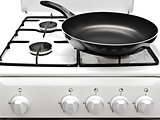 Frying Pan At The White Gas Stove