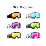 Ski googles, sketch for your design