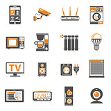 Smart House and internet of things icons set