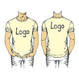 Vector white t-shirt template