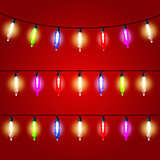 Christmas Lights - carnival electric bulbs strung 