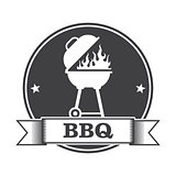 Barbecue (bbq) and grill party stamp