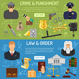 Law and order horizontal banners