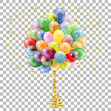 Holiday Background with Balloons