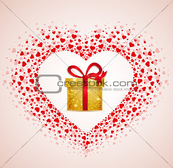 Vector gift from the heart