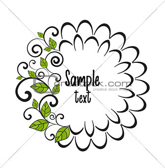 Vector decorative leaf