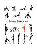 Fitness stretching set, sketch for your design