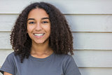 Beautiful Mixed Race African American Girl Teenager