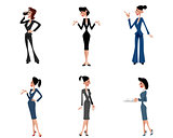 Six businesswomen posing