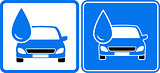 icon with drop and car