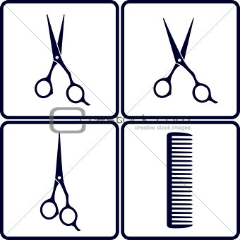 set of hair salon tools