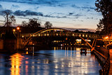 Pedestrian bridge on Brda River in Bydgoszcz