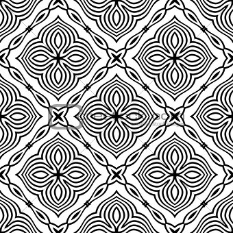 Ornamental Seamless Line Pattern
