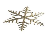 Toy snowflake - isolated on white 3d illustration